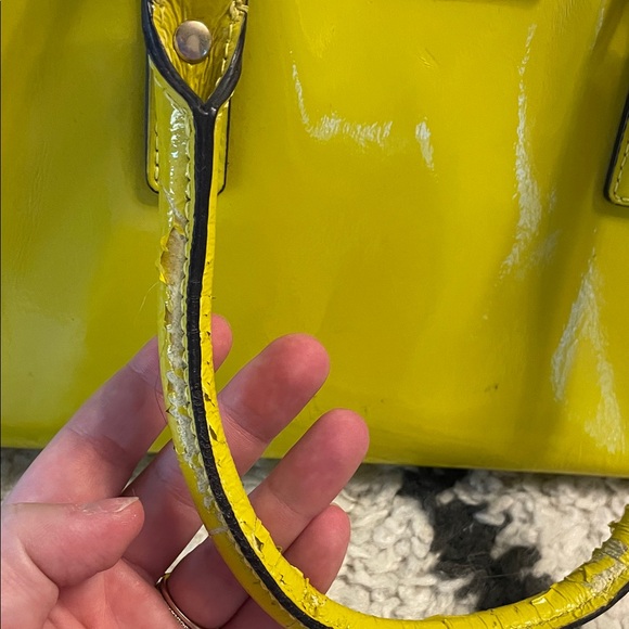 Kate Spade Yellow Patent Leather Handbag - Picture 3 of 10